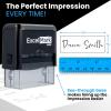 imageExcelMark Personalized Name Stamp  Custom Name Stamper  Small BlackLarge