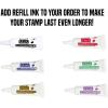 imageExcelMark Personalized Return Address Stamp  Custom Self Inking Rubber Stamp SmallLarge