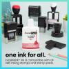 imageExcelMark Self Inking Stamp Refill Ink  2 oz  Black InkRed
