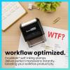 imageExcelMark SelfInking Novelty Message Stamp  NOT My Job  Red InkWTF