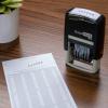 imageExcelMark SelfInking Rubber Number Stamp Black Numbering Stamp 6 DigitBlack