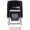 imageExcelMark SelfInking Rubber Number Stamp Black Numbering Stamp 6 DigitRed