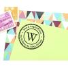 imageReMarks Address Stamp SophisticatedDotted Circle Monogram