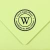 imageReMarks Address Stamp SophisticatedDotted Circle Monogram