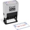 imageExcelMark 2445 Date Stamp with Text  Blue and Red Ink Violet Mount EmailedGray Mount