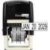 imageExcelMark 7820 SelfInking Rubber Date Stamp  Great for Shipping Receiving Expiration and Due Dates Black InkBlack Ink