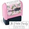 imageExcelMark Custom Return Address Stamp  Personalize with Your Address and Pick from 10 Stylish Mount Patterns Foliage EdgeSanta Catalina