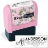 imageExcelMark Custom Return Address Stamp  Personalize with Your Address and Pick from 10 Stylish Mount Patterns Foliage EdgeScript Swirl