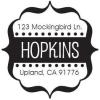 imageExcelMark Custom Self Inking Address Stamp with Monogram  Style 195Style 236