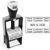 imageExcelMark Heavy Duty SelfInking Date Stamp BlueRed CustomBlack Ink