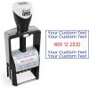 imageExcelMark Heavy Duty SelfInking Date Stamp BlueRed CustomBlueRed Ink
