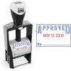 imageExcelMark Heavy Duty SelfInking Date Stamp BlueRed PostedBlueRed