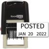 imageExcelMark Posted  SelfInking Rubber Date Stamp  Compact Size  Red InkBlack Ink