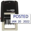 imageExcelMark Posted  SelfInking Rubber Date Stamp  Compact Size  Red InkBlue Ink