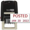 imageExcelMark Posted  SelfInking Rubber Date Stamp  Compact Size  Red InkRed Ink