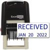 imageExcelMark Received  SelfInking Rubber Date Stamp  Compact Size  Black InkBlue Ink