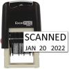 imageExcelMark Scanned Date Stamp  Compact Size Blue InkBlack Ink