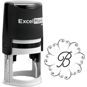 imageCustom Self Inking Personal Stamp with Monogram  Style 264
