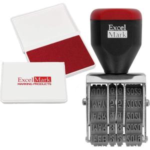 imageExcelMark 15 Line Dater with Red Ink Pad