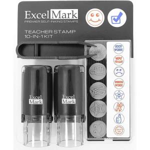 imageExcelMark A17 Teacher SelfInking Rubber Stamp Kit