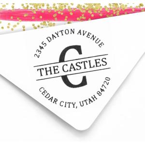 imageExcelMark Custom Address Stamp SelfInking Monogram Address Stamp Personalized