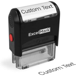 imageExcelMark Custom One Line Stamp  Name Stamps Self Inking Personalized LargeMedium