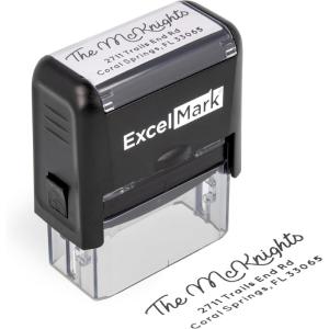 imageExcelMark Custom Return Address Stamp  Self Inking Rubber Stamp  3 Sizes and 8 Designs to Choose fromDesign 1