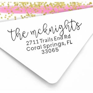 imageExcelMark Custom Return Address Stamp  Self Inking Rubber Stamp  3 Sizes and 8 Designs to Choose fromDesign 4