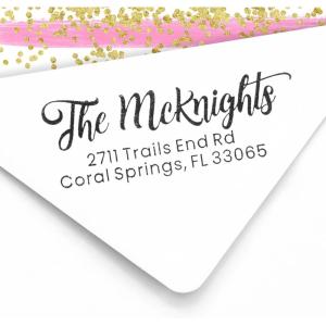 imageExcelMark Custom Return Address Stamp  Self Inking Rubber Stamp  3 Sizes and 8 Designs to Choose fromDesign 7