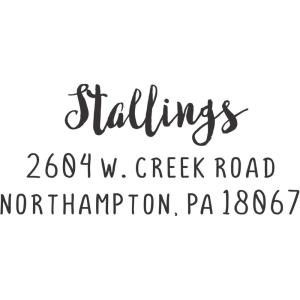 imageExcelMark Custom Return Address Stamp  Self Inking Rubber Stamp  Picket FenceBackyard
