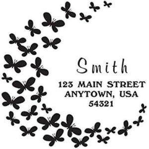 imageExcelMark Custom Self Inking Address Stamp with Monogram  Style 195Style 229