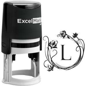 imageExcelMark Custom Self Inking Personal Stamp with Monogram  Style 266