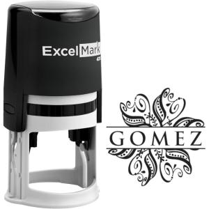imageExcelMark Custom Self Inking Personal Stamp with Monogram  Style 284