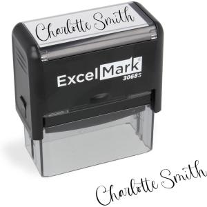 imageExcelMark Custom Signature Stamp  Self Inking  SmallExtra Large