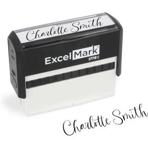 imageExcelMark Custom Signature Stamp  Self Inking  SmallExtra Wide
