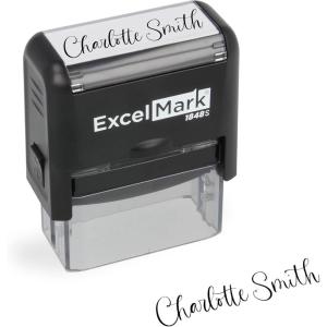 imageExcelMark Custom Signature Stamp  Self Inking  SmallMedium