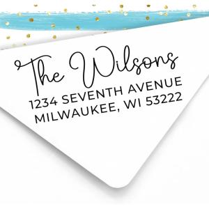 imageExcelMark Custom Stamp  Clear ampamp Crisp Impressions  Personalized SelfInking Rubber Stamp  Use for Address Stamp and More Address