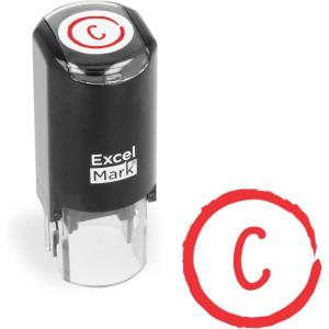 imageExcelMark Grade A Plus  SelfInking Round Teacher Stamp  Red InkC