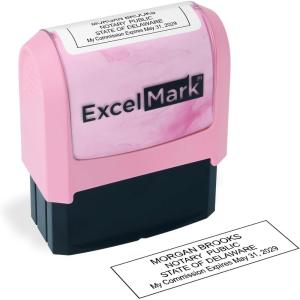 imageExcelMark Notary Stamp for All 50 States  Official State Seal  All 50 StatesDelaware