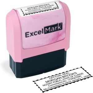 imageExcelMark Notary Stamp for All 50 States  Official State Seal  All 50 StatesIllinois