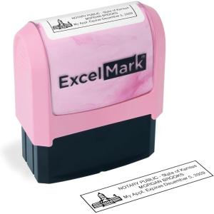 imageExcelMark Notary Stamp for All 50 States  Official State Seal  All 50 StatesKansas