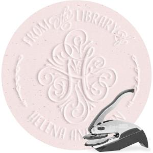 imageExcelMark Personalized Book Embosser  Adorn Monogram RoundAdorn