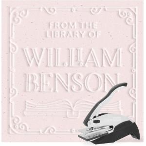 imageExcelMark Personalized Book Embosser  Adorn Monogram RoundDeco Border