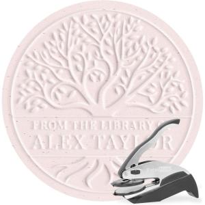 imageExcelMark Personalized Book Embosser  Adorn Monogram RoundTree Life
