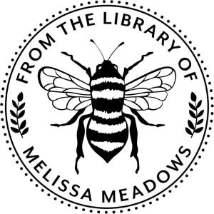 imageExcelMark Personalized Book Embossers ampamp Stamps  Personalize a Book Embosser Wood Stamp or SelfInking Mount Wildflower RoundBee
