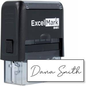 imageExcelMark Personalized Name Stamp  Custom Name Stamper  Small BlackMedium