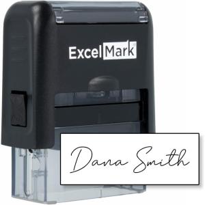 imageExcelMark Personalized Name Stamp  Custom Name Stamper  Small BlackSmall