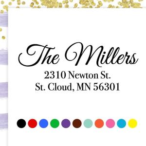 imageExcelMark Personalized Return Address Stamp  Custom Self Inking Rubber Stamp SmallLarge