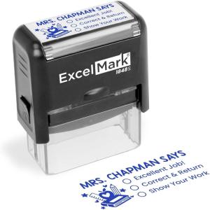 imageExcelMark Personalized Teacher Stamp  Please Sign ampamp Return  Available in 11 Colors LargeChecklist