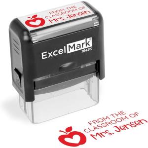 imageExcelMark Personalized Teacher Stamp  Please Sign ampamp Return  Available in 11 Colors LargeClassroom of